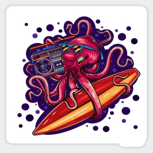 Cool Octopus Sticker